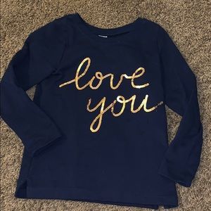 “Love You” 3/4 Length Sleeve Shirt